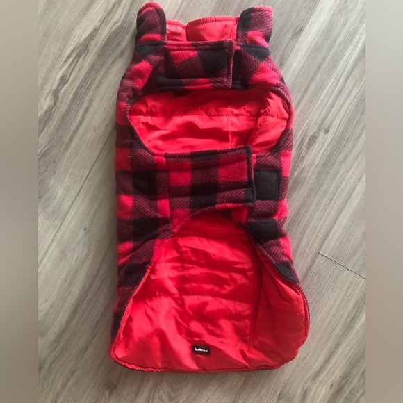 SCENEREAL Dog Winter Clothes Reversible Jacket Coat Plaid Vest -Large - Picture 10 of 14